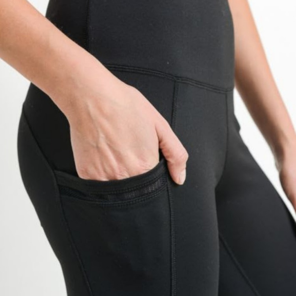 New Highwaist Side-Mesh & Slit Full Leggings YOGA - Picture 2 of 6